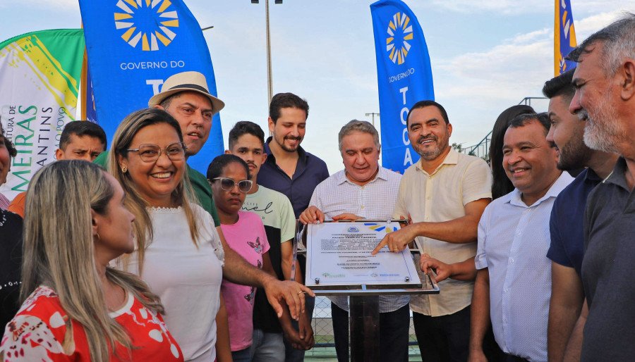 Fomentando o esporte no estado, governador do Tocantins, Wanderlei Barbosa, inaugura Complexo Poliesportivo em Palmeiras do Tocantins