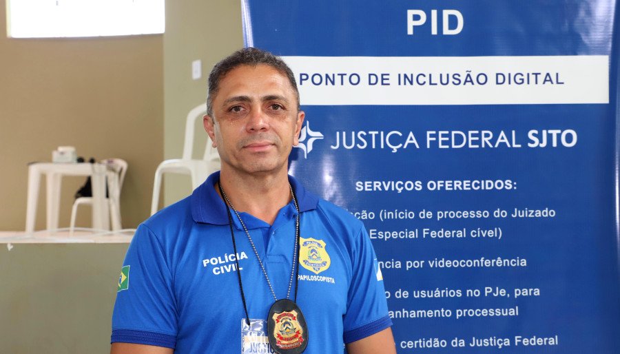 Luiz Antônio, papiloscopista da SSP, evidenciou a necessidade de atender uma população mais vulnerável, onde o acesso é mais difícil