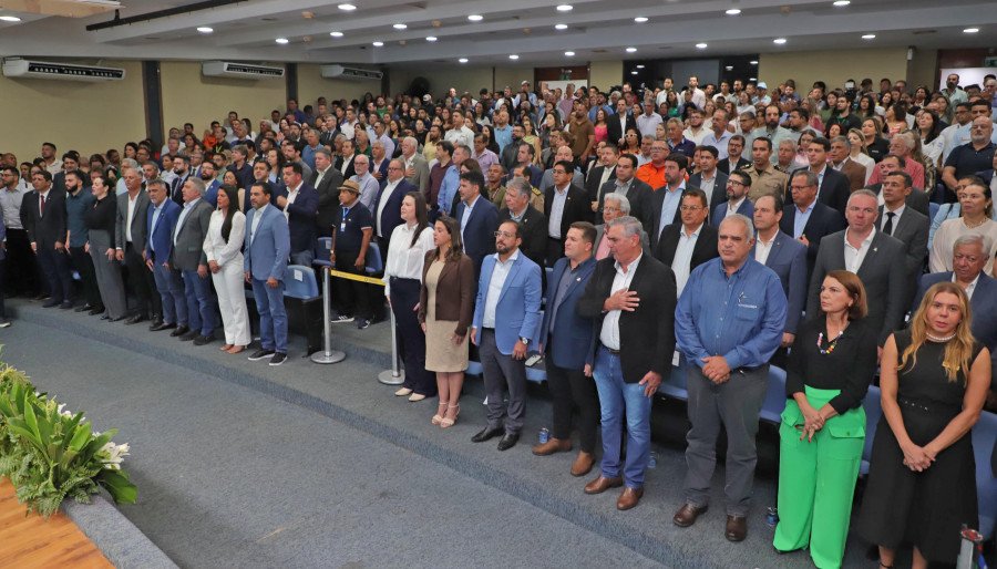 Público lotou o auditório do Palácio Araguaia durante o lançamento da AGROTINS 2024 (Foto: Adilvan Nogueira)