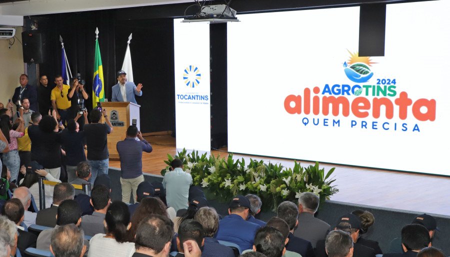 Governador Wanderlei Barbosa lançou oficialmente a Agrotins 2024, destacando o compromisso com o meio ambiente (Foto: Aldemar Ribeiro)