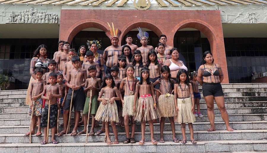 Visita ao Palácio Araguaia também celebrou o Dia dos Povos Indígenas (Foto: Loise Maria)
