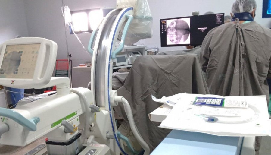 O Hospital Regional de Augustinópolis realizou nesta quarta-feira, 24, pela primeira vez, o mutirão de cirurgias de ureterolitotripsia (Foto: SES-TO)