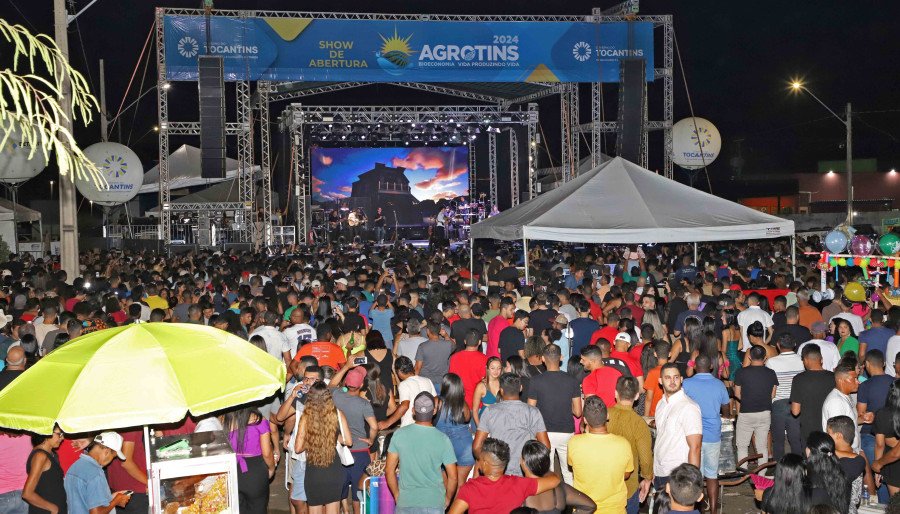Primeira noite da Feira de Tecnologia Agropecuária do Tocantins- Agrotins 2024 (Foto: Márcio Vieira)