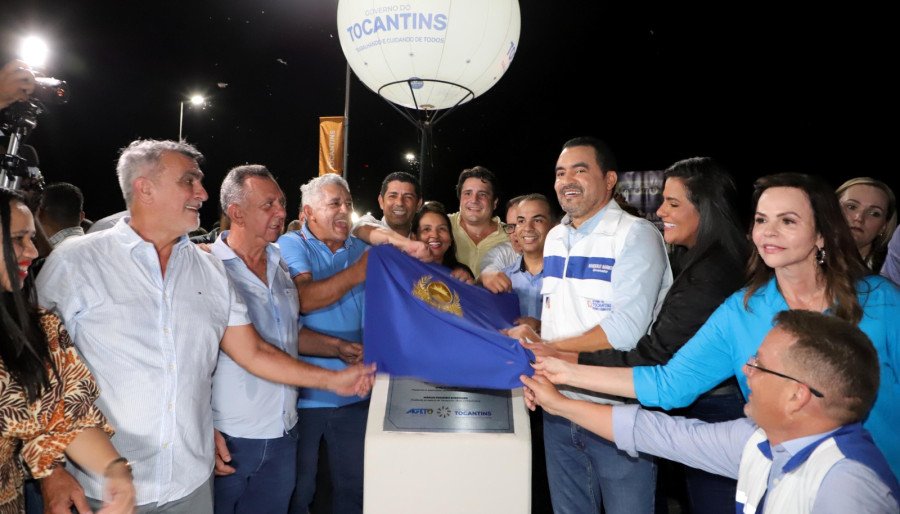 Governador Wanderlei Barbosa realiza a entrega da maior obra de infraestrutura do Tocantins durante a cerimônia de inauguração