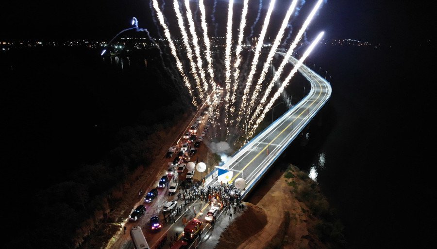 Inauguração da nova ponte sobre o rio Tocantins em Porto Nacional (Foto; Tomaz Neto)