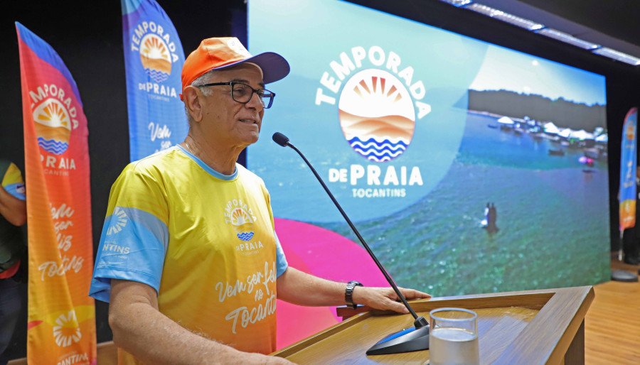 O secretário de Estado do Turismo, Hercy Filho, enfatiza a importância do Selo Praia Responsável e das práticas sustentáveis para o turismo no Tocantins (Foto: Adilvan Nogueira)