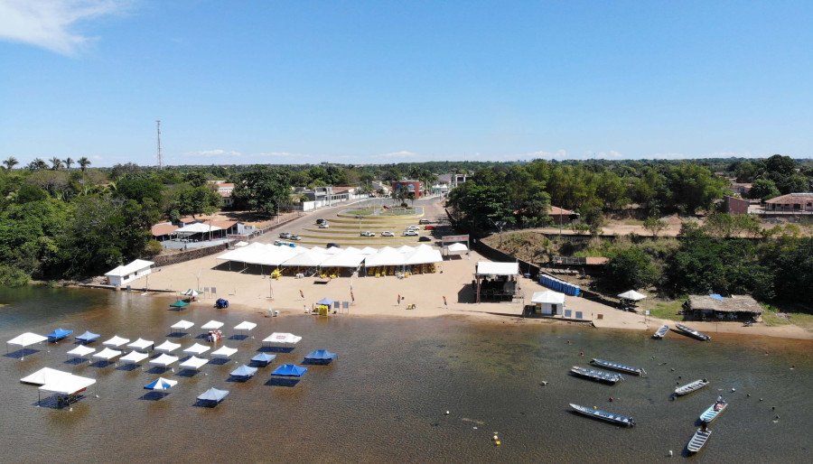 Em Miracema, temporada de praia de 2024 promete ser uma das mais atrativas da região central do Tocantins (Foto: Adilvan Nogueira)