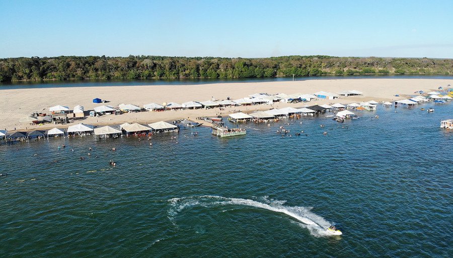 Ecopraia da Tartaruga, em Peixe, com infraestrutura preparada para a Temporada de Praia 2024 (Foto: Adilvan Nogueira)