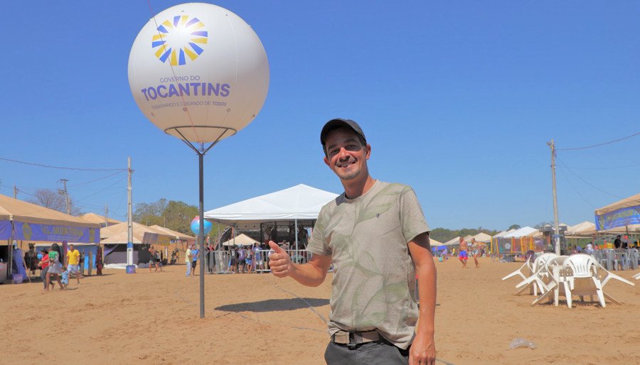 Sammuel, guia turístico, afirma que a temporada de praia coloca Paranã no mapa do turismo, aumentando as visitas nos atrativos da cidade