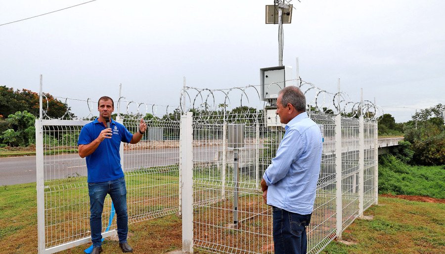 Entrega da Plataforma de Coleta de Dados na Semana da Água 2024 (Foto: Jordana Capistrano)