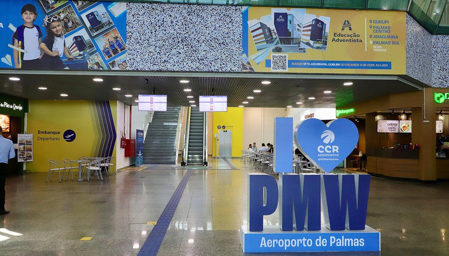 Espaços ampliados do Aeroporto de Palmas agora têm capacidade para receber mais passageiros com conforto e segurança