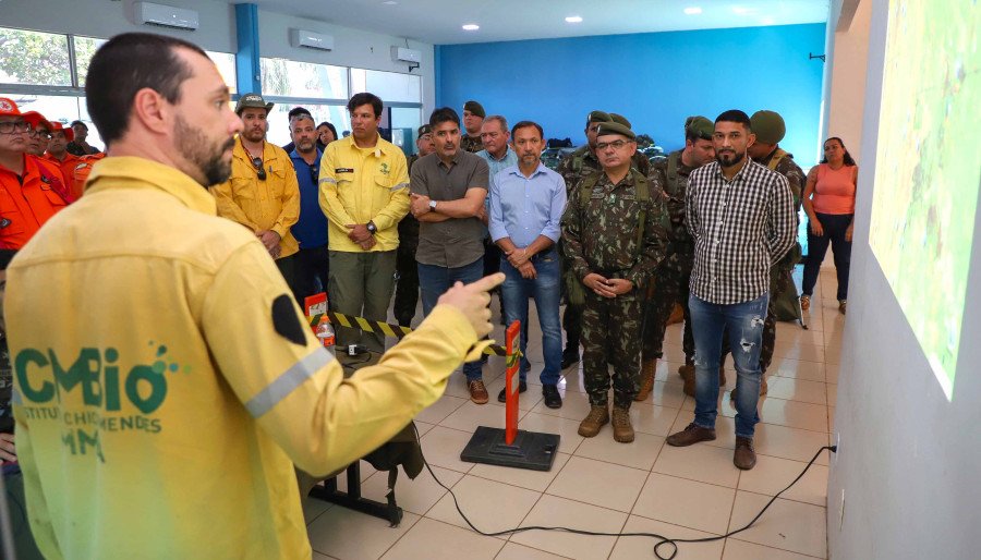 O coordenador do ICMBio, explicou a situação crítica na Mata do Mamão e a importância do reforço militar para enfrentar o avanço do fogo