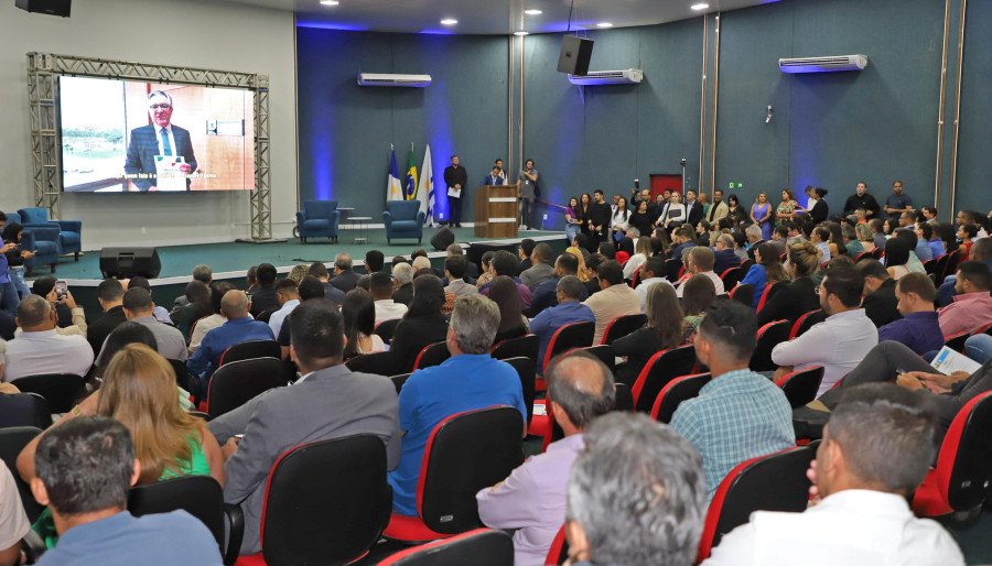 Evento realizado na ATM, em Palmas, reuniu prefeitos tocantinenses eleitos e reeleitos em 2024 (Foto: Aldemar Ribeiro)