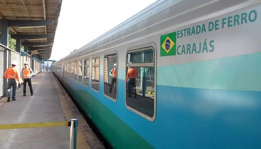 Vale suspende viagens do trem de passageiros da Estrada de Ferro Carajás, que liga PA ao MA, após fortes chuvas (Foto: Divulgação/Vale)
