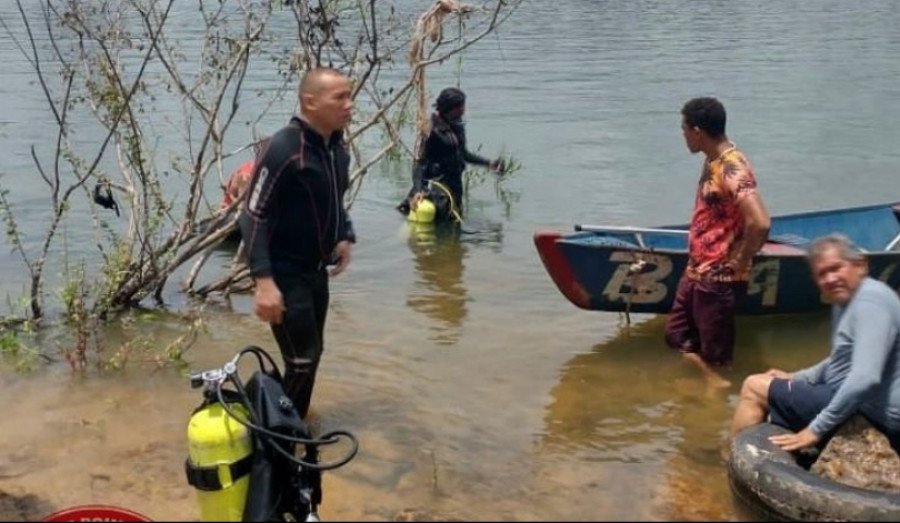 Bombeiros encontraram corpo de jovem que se afogou no rio Tocantins, em Governador Edison Lobão (Foto: Divulgação)