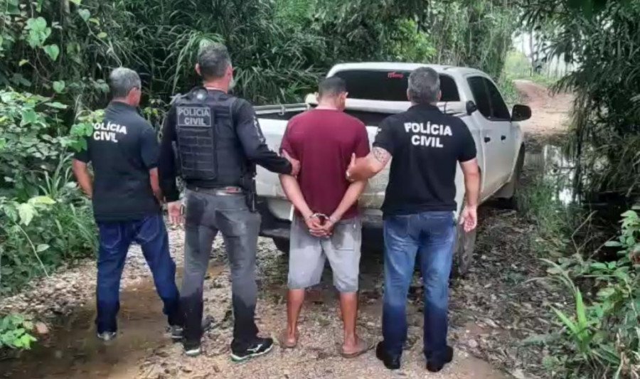 Homem investigado por praticar o crime de estupro de vulnerável contra sua própria enteada de 13 anos, foi localizado em Pirraças-PA