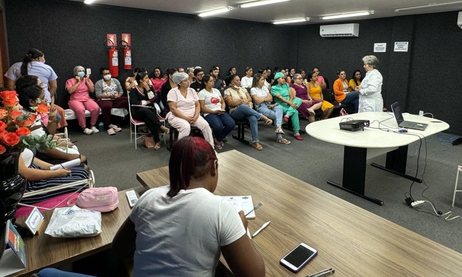 Hospital Regional de Augustinópolis promove curso de aprimoramento para equipe de enfermagem (Foto: Divulgação/SES-TO)