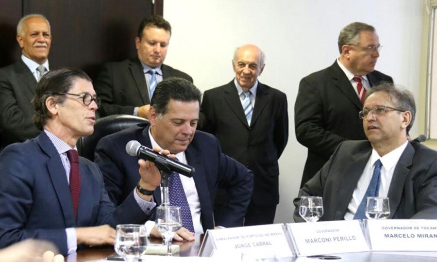 Para o governador Marcelo Miranda, que assinou o documento como testemunha, Tocantins e GoiÃ¡s podem desempenhar um importante papel nas relaÃ§Ãµes econÃ´micas do Brasil e Portugal