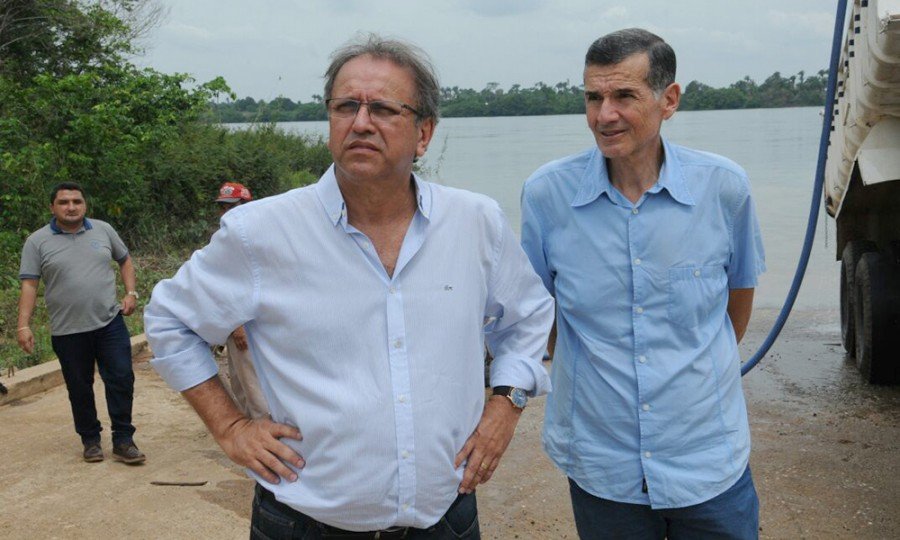 Marcelo Miranda visitou as obras do Ecoporto de Praia Norte
