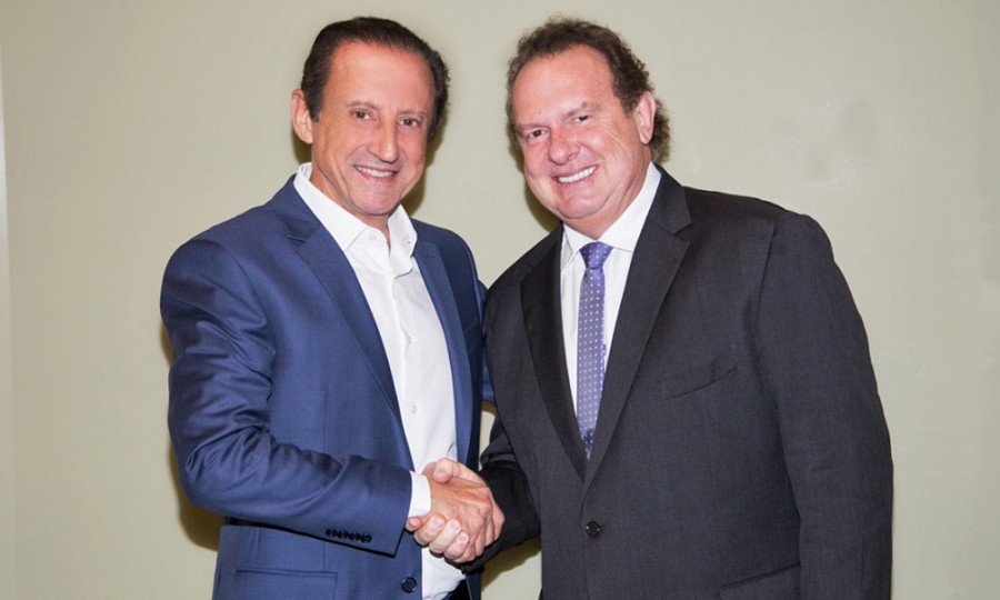  Governador Mauro Carlesse foi recebido pelo presidente da Fiesp, Paulo Skaf, na noite dessa segunda-feira, 27, na Capital Paulista