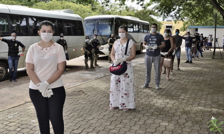 Assim que chegaram Ã  Capital, os alunos foram levados para o Hospital Geral de Palmas