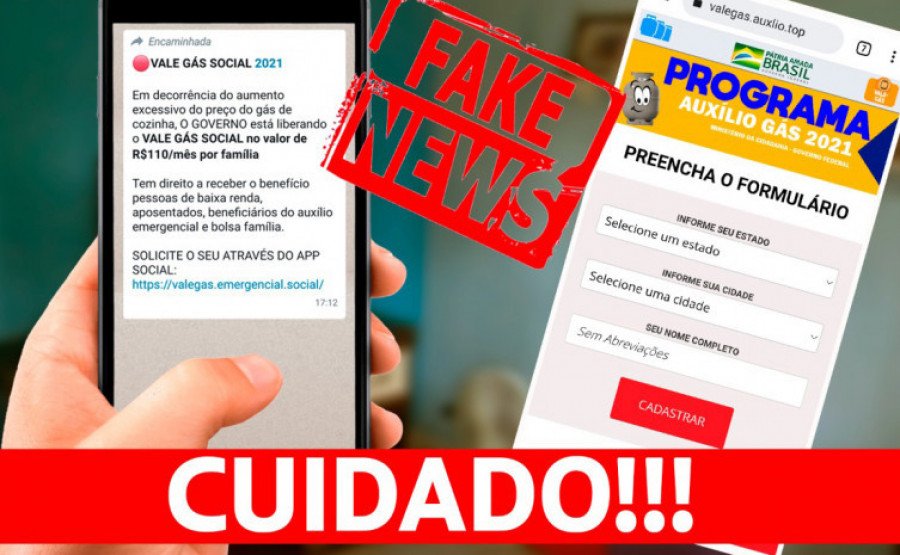 Setas informa que a respectiva página é falsa e orienta os usuários a não inserir dados pessoais na mesma (Foto: Setas/Governo do Tocantins)