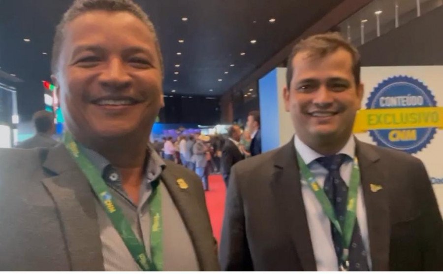 Prefeito de Axixá, dr. Auri, e Diogo Borges, presidente da ATM (Foto: Divulgação)