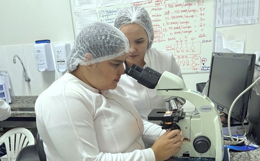 O treinamento está atualizando os laboratórios do Bico do Papagaio sobre o diagnóstico preciso das leishmanioses (Foto: Divulgação/SES-TO)