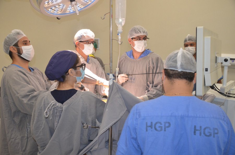 Primeira cirurgia bariátrica por vídeolaparoscopia foi realizada no HGP (Foto: Divulgação)