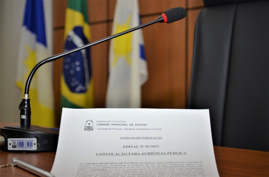 Câmara de Palmas convoca Audiência Pública para prestação de contas do Executivo (Foto: Divulgação)