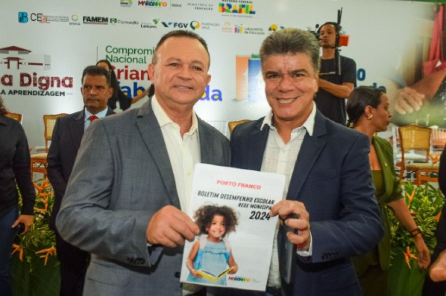 Prefeitura de Porto Franco participa do lançamento do Compromisso Nacional Criança Alfabetizada no Maranhão (Foto: Divulgação)