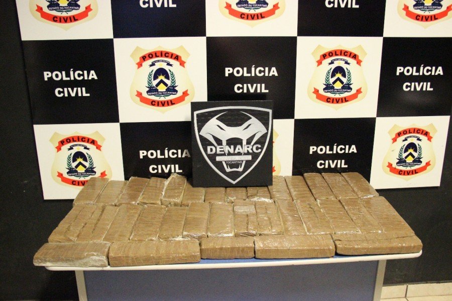 PolÃ­cia Civil apreende mais de 40 kg de maconha em Palmas