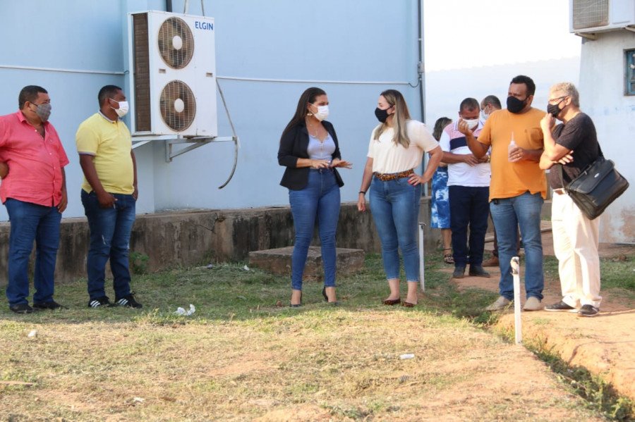 Dulce Miranda visitou obras da maternidade do Hospital Regional de Augustinópolis onde destinou repasse de mais de R$ 9 milhões