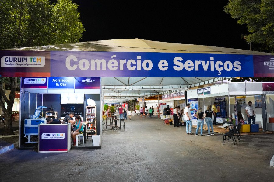 Terceira noite da feira “Gurupi TEM” foi movimentada e novos tipos de negócios ganharam destaque (Foto: Divulgação/Sebrae)