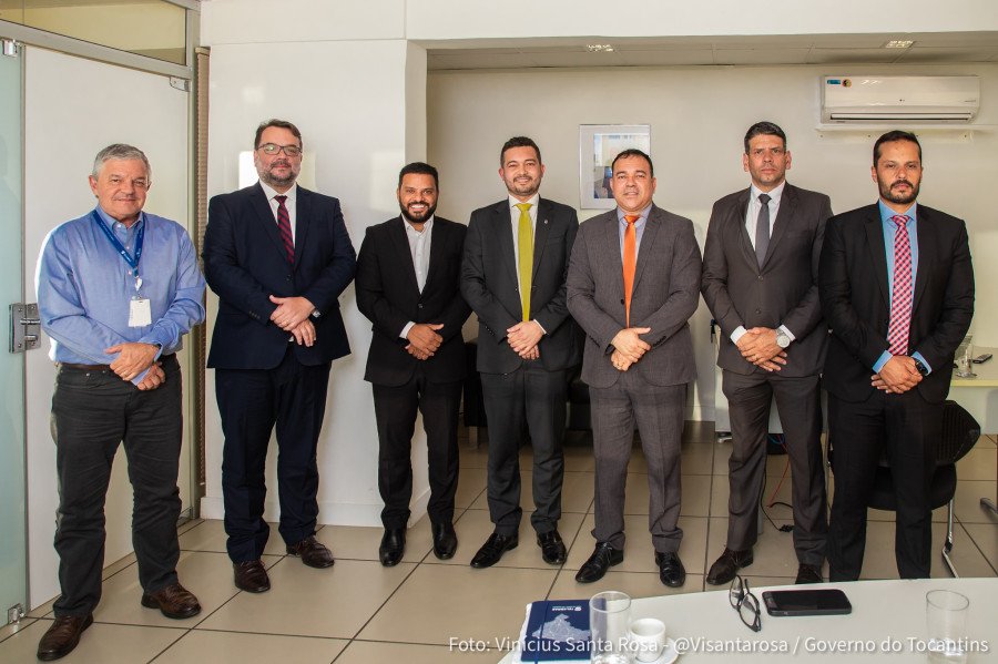 Reunião aconteceu na última quinta-feira, 9, na sede da Telebras em Brasília (Foto: Vinícius Santa Rosa/Governo do Tocantins)