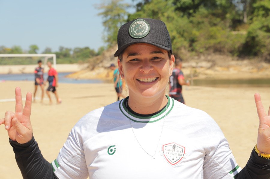 Marcela Lana,empresária e treinadora da equipe campeã, destaca que o esporte movimenta o comércio dos barraqueiros na Temporada de Praia