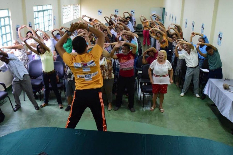 Projeto de ExtensÃ£o Atividade FÃ­sica e CogniÃ§Ã£o em TocantinÃ³polis (Foto: Dirceu Leno)