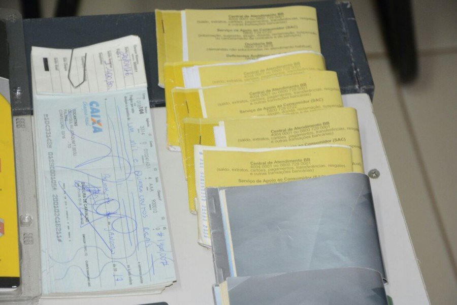 Cheques recuperados pela PolÃ­cia Civil