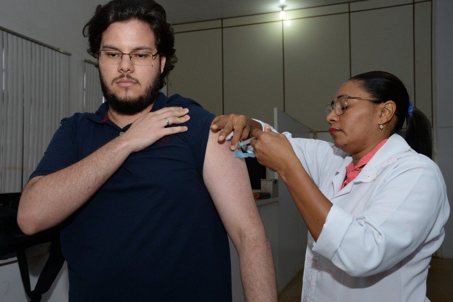Em Palmas, atÃ© a tarde desta sexta-feira, 31, 58.140 pessoas receberam a vacina (Foto: RaÃ­za Ribeiro)