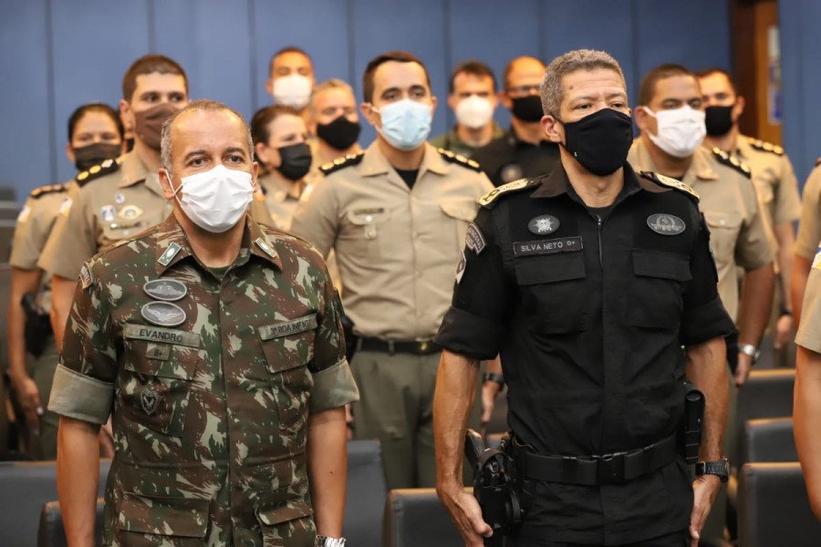 Visita de inspeção técnica do IGPM na Polícia Militar (Foto: Ademir dos Anjos)