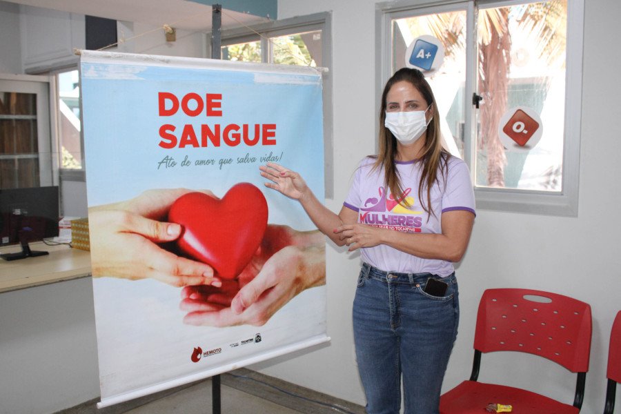 Projeto Mulheres Articuladas do Tocantins realiza campanha de doação de sangue no hemocentro de Palmas (Foto: Divulgação)
