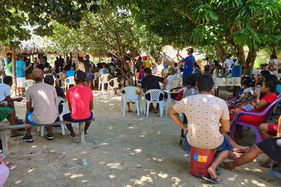 A visita foi um pedido de associações de Ribeirinhos que vivem em assentamentos na localidade (Foto: Divulgação/DPE-TO)