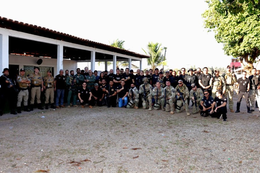 A Operação deflagrada pela PC-TO contou com apoio da PM, Polícia Penal, Ministério Público do TO e o Centro Tático Aéreo do Maranhão