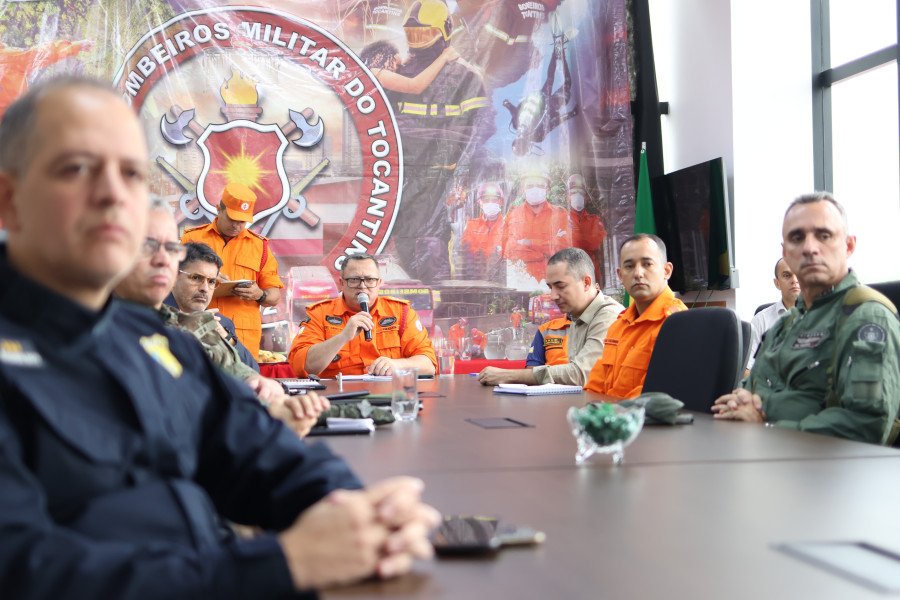 Coronel Peterson Queiroz de Ornelas destaca números positivos da Operação Tocantins Mais Verde (Foto: Luiz Henrique Machado)