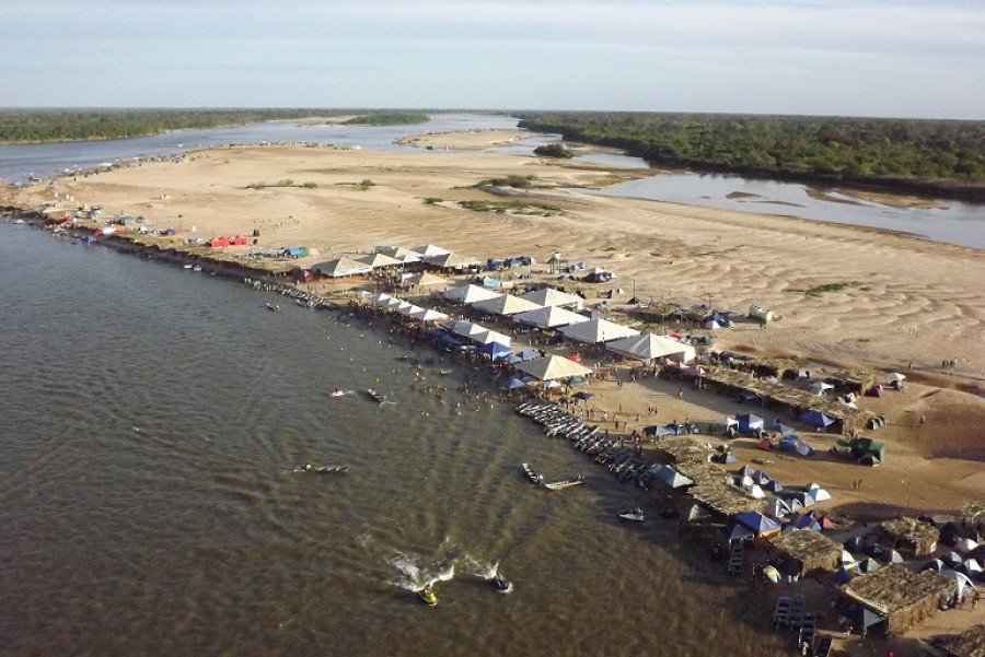 Praia de Luiz Alves, em São Miguel do Araguaia (Foto: Prefeitura de São Miguel do Araguaia em Goiás)