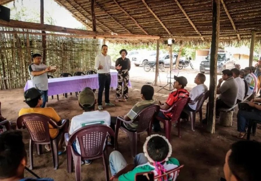 Comissão da OAB durante visita técnica na Terra Indígena Araribóia (Foto: Reprodução/ Redes Sociais)