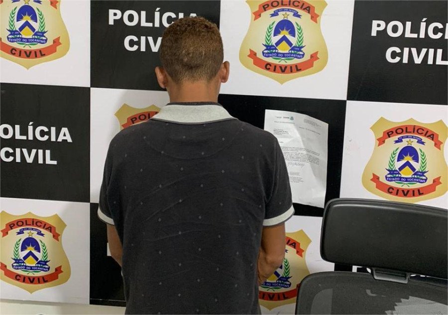 Investigado foi encaminhado para a Casa de Prisão Provisória de Araguaína (Foto: Divulgação/SSP-TO)