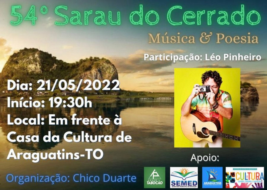 O Sarau do Cerrado é organizado pelo escritor e poeta Chico Duarte (Foto: Divulgação)