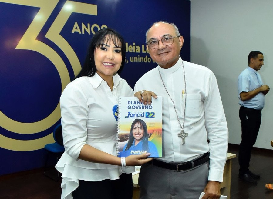 Arquidiocese de Palmas apresenta sugestões e propostas aos candidatos - Janad com Arcebispo Dom Pedro (Foto: Mariana de Pietro)