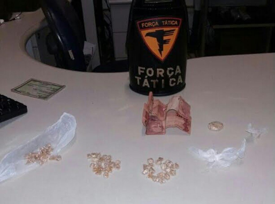 Drogas e dinheiro apreendidos com suspeito de trÃ¡fico em Palmas